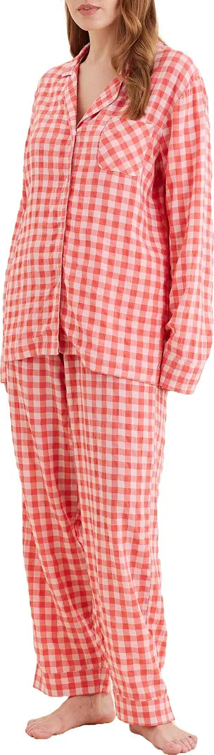 Papinelle Seersucker Gingham Pajamas | Nordstrom | Nordstrom