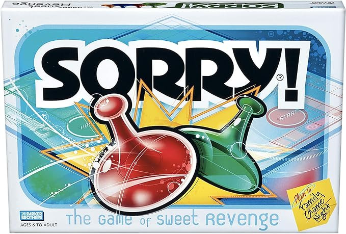 Sorry! Kids Board Game, Family Board Games for Kids and Adults, 2 to 4 Players, Family Games, Kid... | Amazon (US)