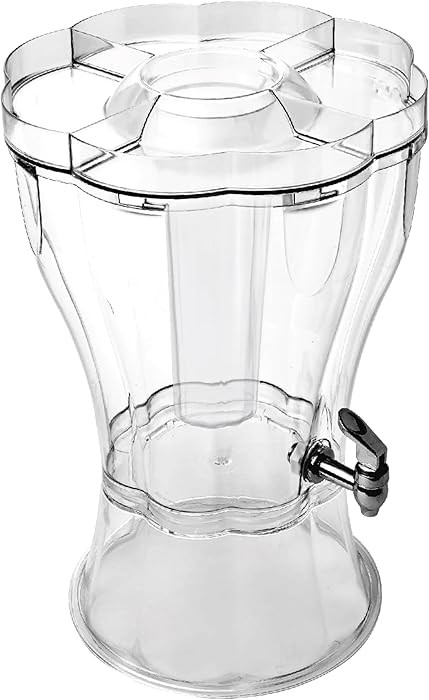 3.5 Gallon Break-Resistant Beverage Dispenser, Drink Dispenser with Removable Ice-Cone & Lid that... | Amazon (US)