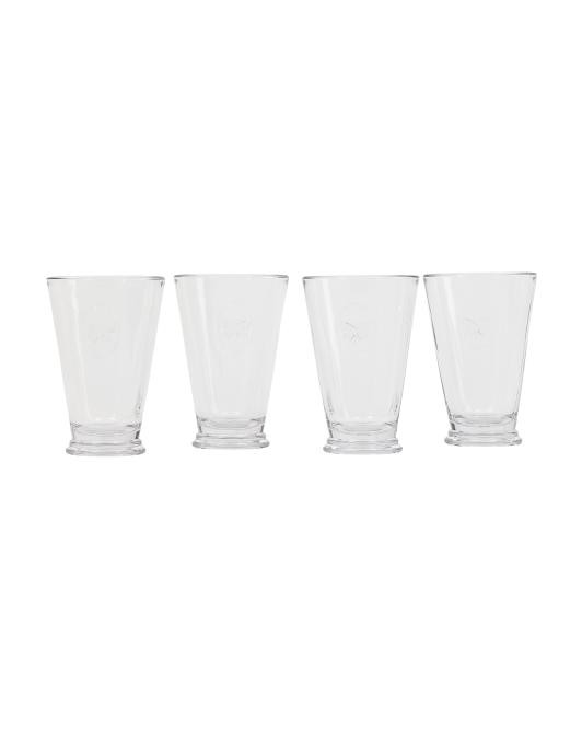 Made In France 4pc Butterfly Long Drink Glasses Boxed Set | TJ Maxx