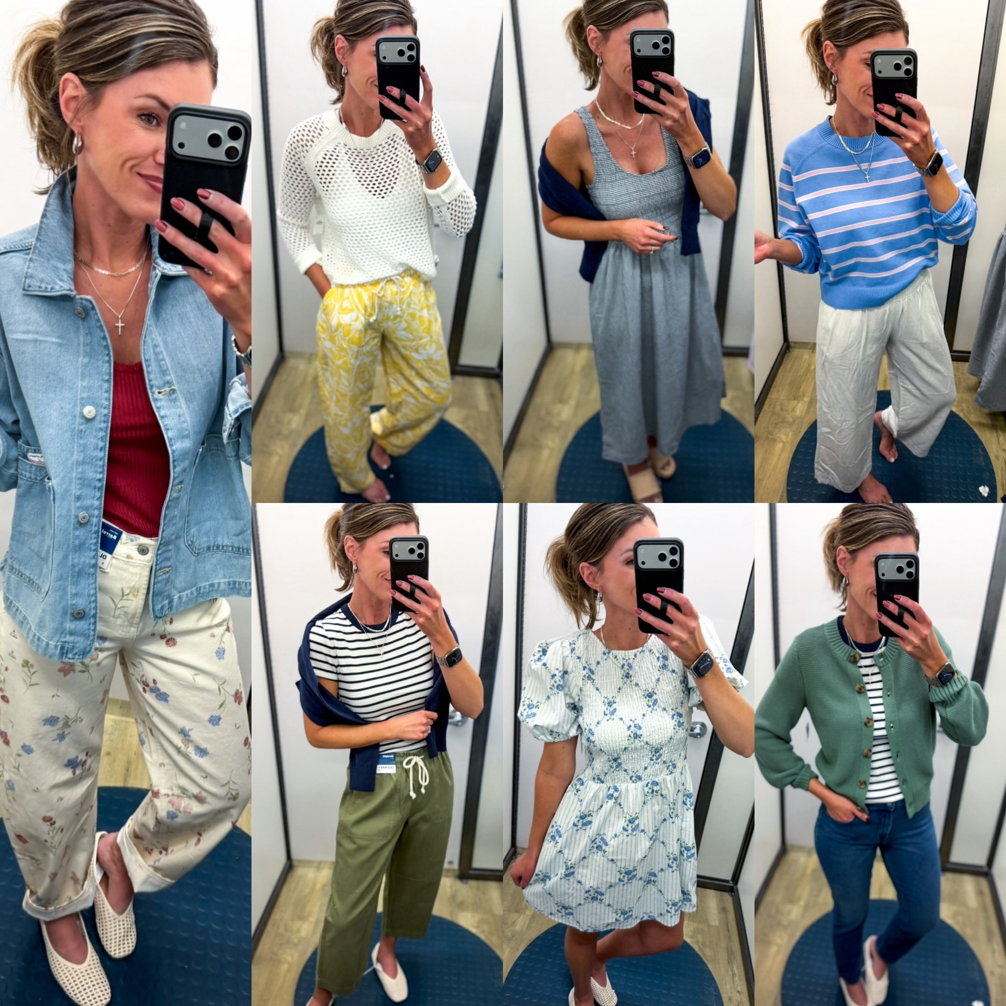 Old Navy new arrivals!! 
Tops/ small
Dresses / small
Denim jacket / medium 
Floral pants / 6 (needed 4, run big)
All
Other pants small
Jeans/ 8
Cardigan / medium 

#LTKmomlife #LTKSeasonal