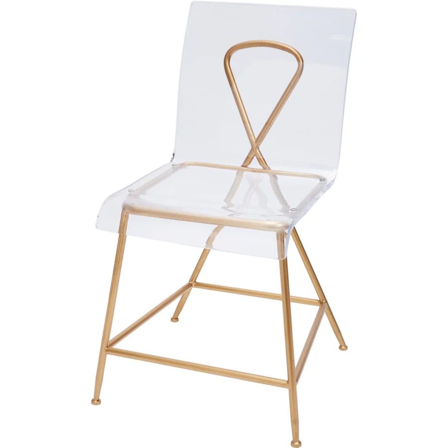 Gold and Acrylic Ainsley Chair | Dashing Trappings