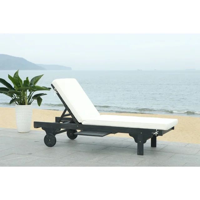 Safavieh Newport Outdoor Modern Chaise Lounge Chair with Cushion | Walmart (US)