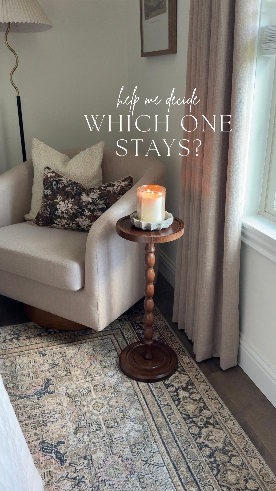 I’m torn between these two pedestal table looks. One brings in warm wood tones and a more traditional feel, while the other adds contrast with a sleek black metal finish.

#LTKHome