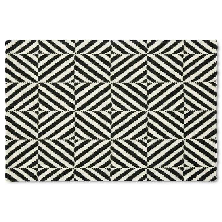Mainstays Montana Woven Fabric Mat, 18"x27", Black, Available in Multiple Colors | Walmart (US)