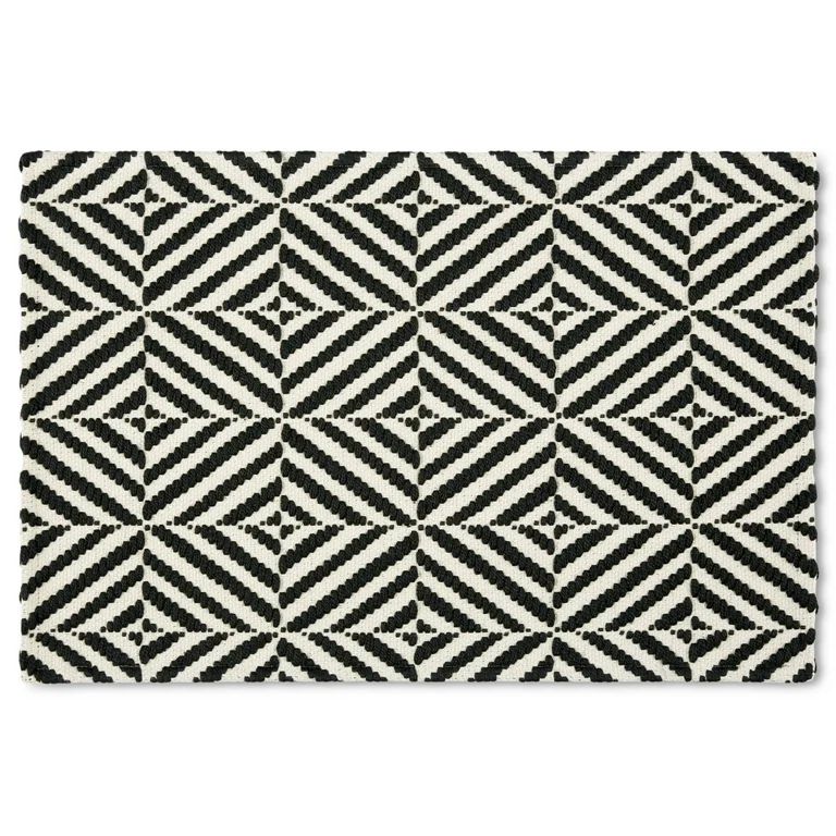 Mainstays Montana Woven Fabric Mat, 18"x27", Black, Available in Multiple Colors | Walmart (US)