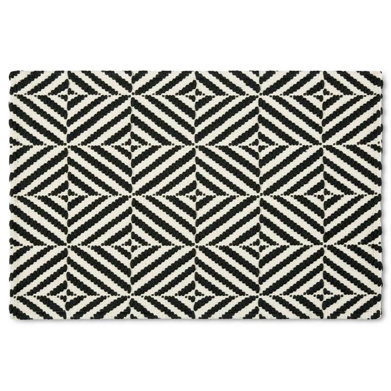 Mainstays Montana Woven Fabric Mat, 18"x27", Black, Available in Multiple Colors | Walmart (US)