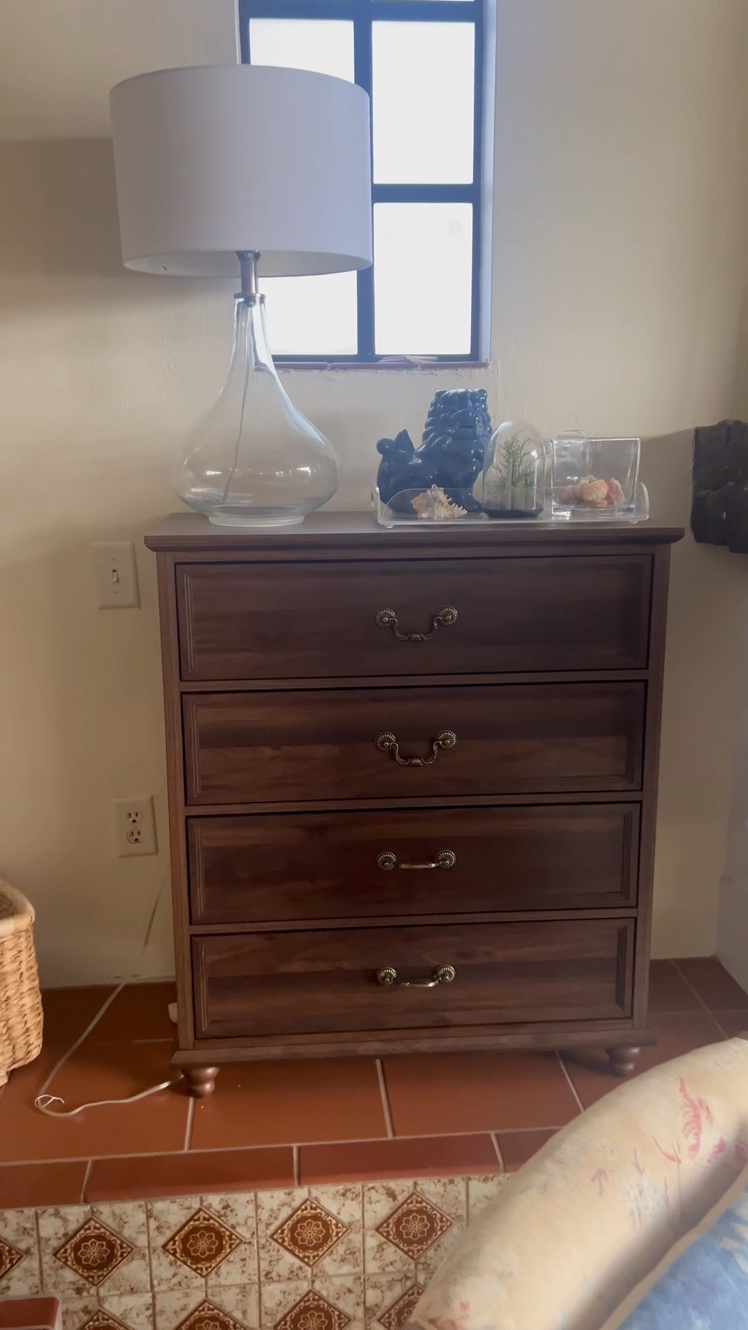 Work in progress! Living room update! Starting with these dressers. I needed some more storage on either side of my fireplace so I bought these two matching dressers from Amazon. My 14 year old son put them together and they turned out so cute! Right now we are using them to store mostly board games and puzzles. I’m still trying to figure out how to style them. I have lamps there now and some other little knickknacks. I’m thinking of covering the lampshades with a pretty wallpaper I have left over from another project. The big TV is going to be replaced by a smaller TV that will hang over the fireplace where the clock is now. Once we get the TV up I’ll share another update! ￼

Should I cover the lampshades? Yes or no?


#livingroomdecor #livingroomstorage

#LTKdayinmylife #LTKHome #LTKOver40