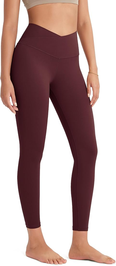 ODODOS ODCLOUD Crossover 7/8 Leggings with Back Pocket for Women, 23" / 25" / 28" V High Wasit Lo... | Amazon (US)