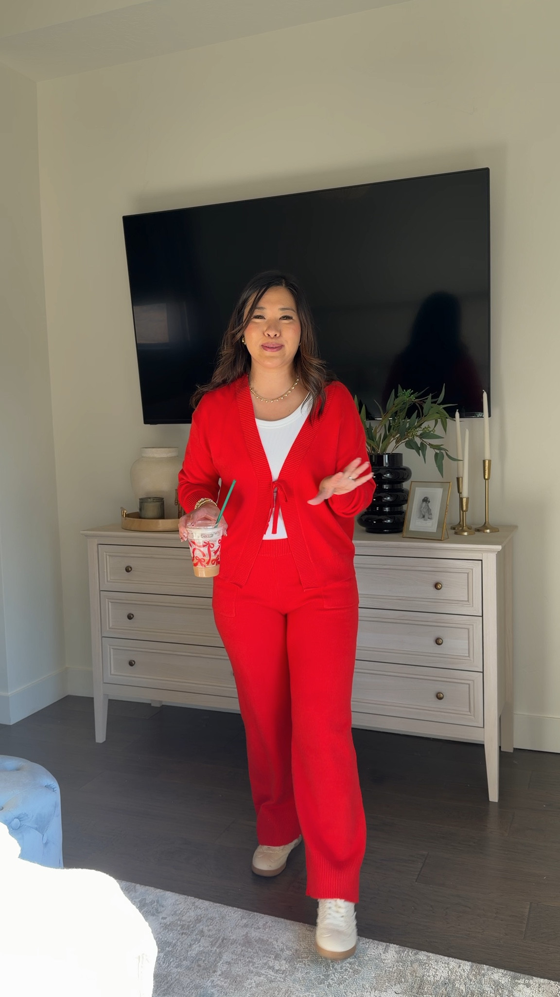 Perfect red set for Valentine’s Day or lunar new year! 

Wearing a medium 