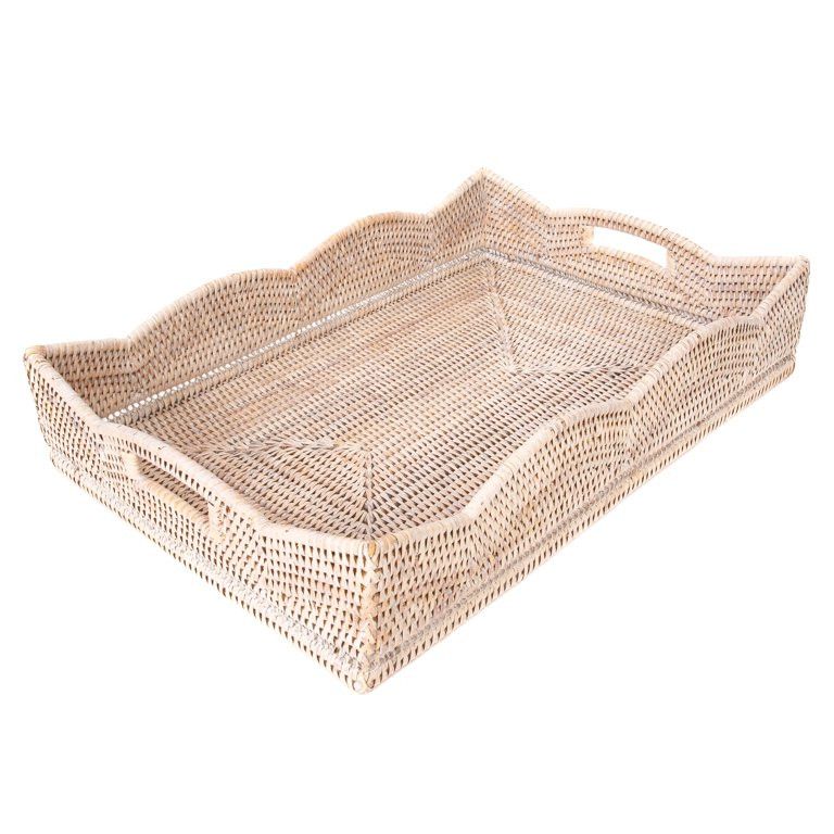 Artifacts TradingArtifacts Rattan™ Scallop Collection Rectangular TrayUSD$182.00 $17/mo    with... | Walmart (US)