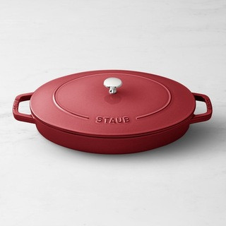 Staub Enameled Cast Iron Oval Gratin with Lid, 2 1/4 Qt. | Williams-Sonoma