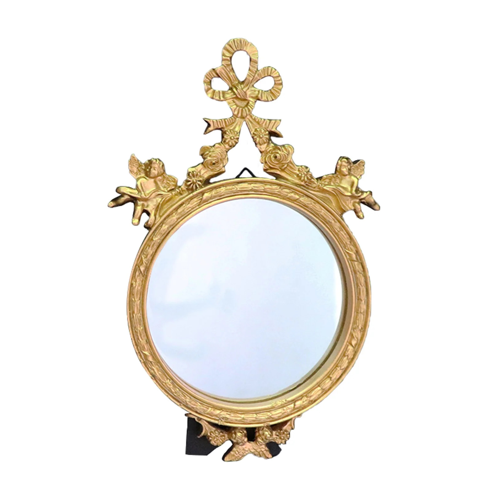 European Retro Decorative Wall Mirror Gold Shield Art Gold Wall Mirror Wall Mounted Mirror Home D... | Walmart (US)
