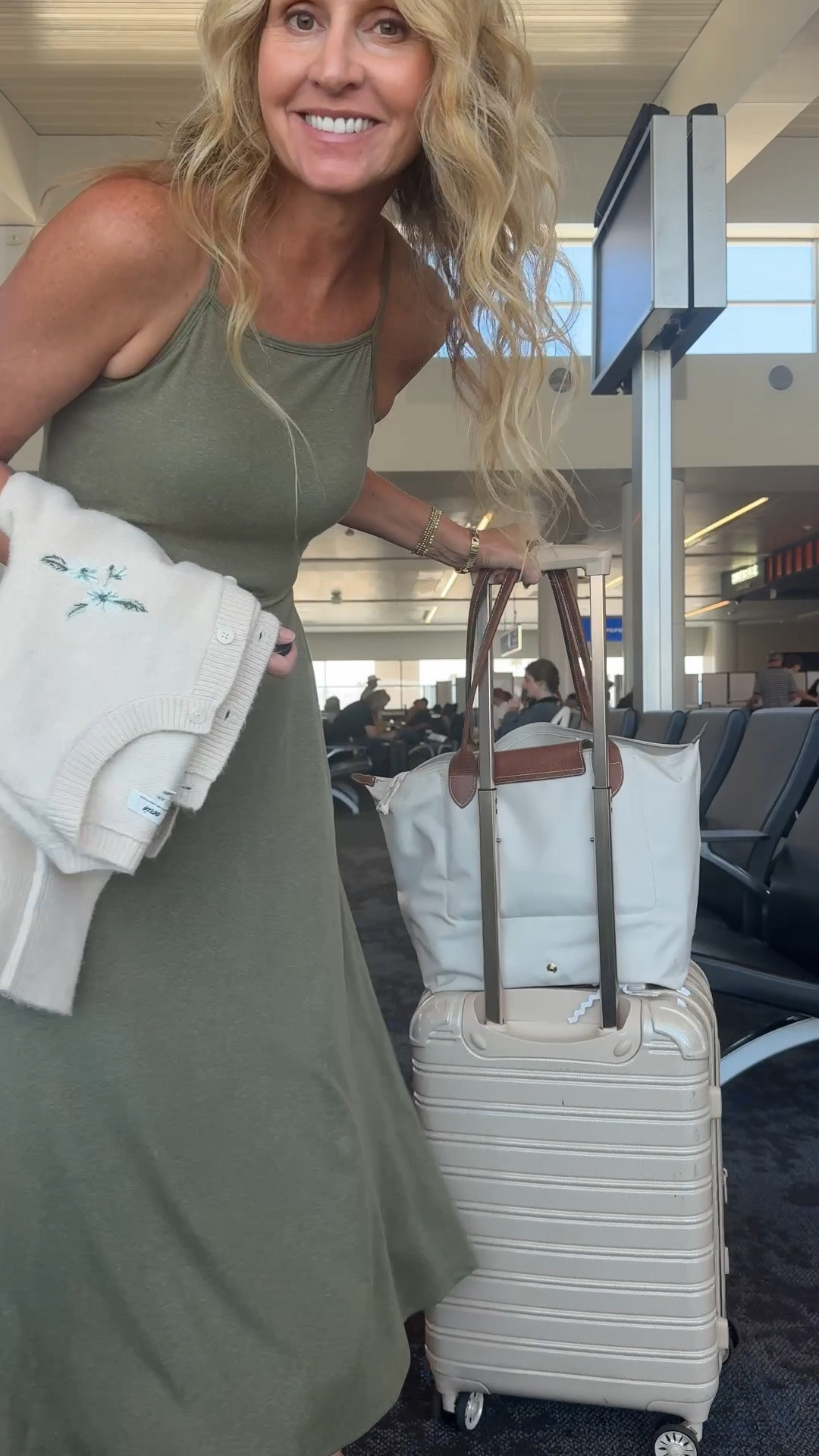 Airport ootd- this dress is Ana one, super comfy, built in bra and slip, comes in several colors

#LTKdayinmylife #LTKgrwm #LTKTravel