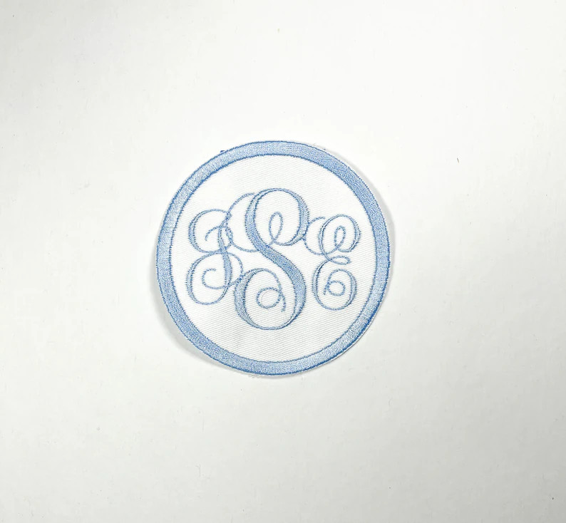 Custom Embroidered Vine Monogram Patch Iron on Choose Your - Etsy | Etsy (US)