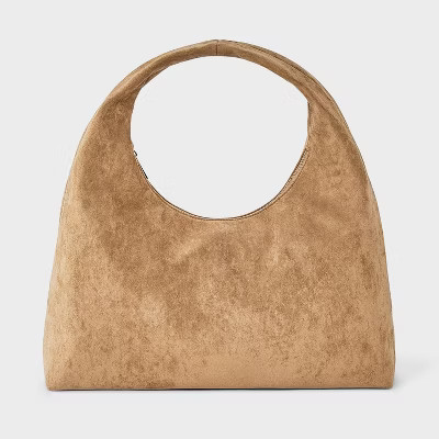 Faux Leather Soft Shoulder Bag - A New Day™ | Target
