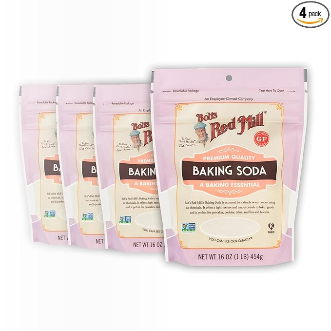 Bob's Red Mill Baking Soda, 16oz (Pack of 4) - Non GMO, Vegan, Paleo Friendly, Kosher | Amazon (US)