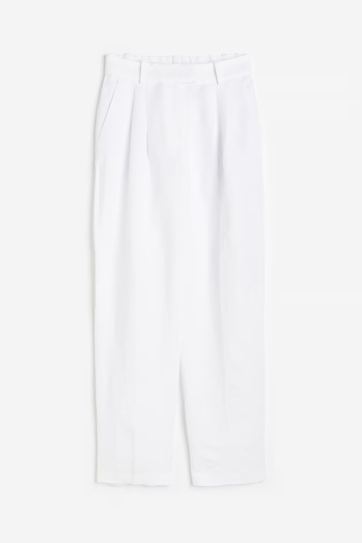 Tapered linen-blend trousers | H&M (UK, MY, IN, SG, PH, TW, HK)
