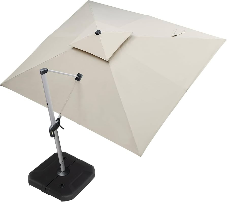 PURPLE LEAF 10' X 12' Patio Umbrella Outdoor Rectangle Umbrella Large Cantilever Umbrella Windpro... | Amazon (US)