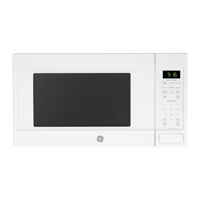 GE 1.6-cu ft Large 1150 -Watt Sensor Cooking Controls Countertop Microwave ( White ) Lowes.com | Lowe's