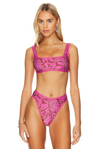 x REVOLVE Isra Top in Pink 60s Swirl | Revolve Clothing (Global)