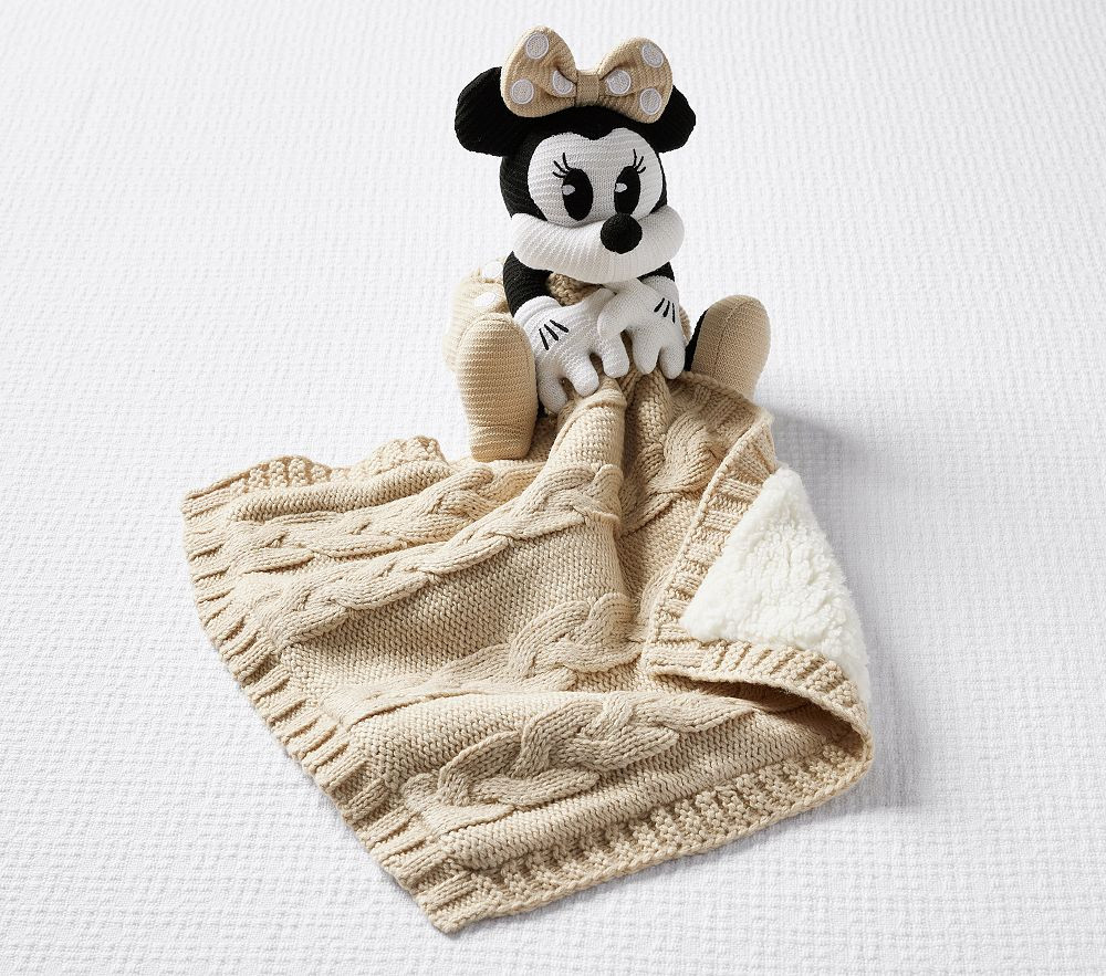 Disney Home x Sanderson Minnie Mouse Sweater Knit Lovey | Pottery Barn Kids