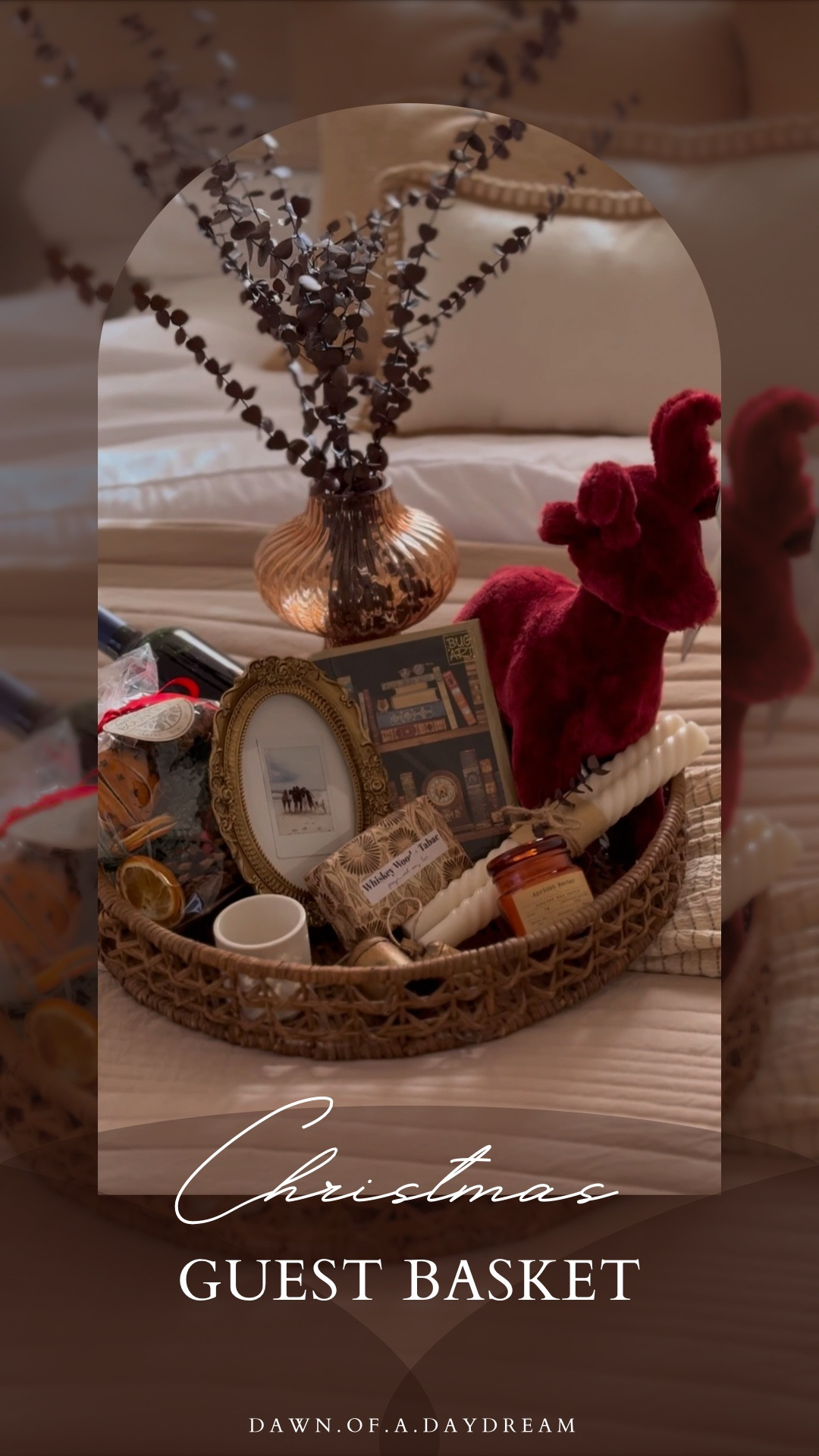Here’s what I include in my holiday guest basket 👇

Orrr here’s what I would include if my family didn’t live across the ocean 🥲 If you’re lucky enough to welcome friends or family, little touches can make all the difference! Guests arrive with their own stories, some joyful, some heavy, but every single one deserves to feel truly at home 🫶

	•	Cozy socks or slippers 🧦
	•	Hot drinks or sweet treats 🍪
	•	A framed memory 🫶
	•	A festive candle 🕯️
	•	A treat for their fur baby 🐾
	•	A card 💗 (it’s what’s written inside that counts)

💾 Save this post for your own holiday hosting ideas!
🎄 Comment “CHRISTMAS” if you want the full basket inspiration I put together this year!

............................................................................ 

Old house, big dreams and a girl with zero experience figuring it out as she goes! 
This isn’t an expert DIY account. It’s a “you’ve got this too” kind of space 🫶
Follow along and let’s learn together! 💗

🎥 Want more than the pretty before and after? Stories are the heart of the project , unfiltered + in-progress
💌 It’s official: our cozy corner of the internet is open! Swing by the website , I’d love to see you there.

............................................................................

#HolidayHosting  #ChristmasGuestBasket #FestiveTouches

holiday guest ideas | cozy guest room | Christmas basket ideas | festive home touches | holiday hosting tips | guest welcome basket | DIY holiday decor | Christmas room decor | thoughtful holiday gifts | seasonal hospitality