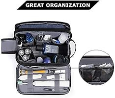 Toiletry Bag for Men, BAGSMART Travel Toiletry Organizer Dopp Kit Water-resistant Shaving Bag for... | Amazon (US)