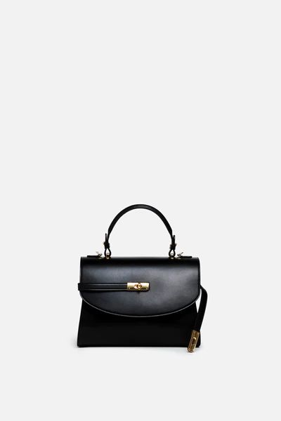 Classic New Yorker Bag in Astoria Noir - Gold Hardware | Silver & Riley