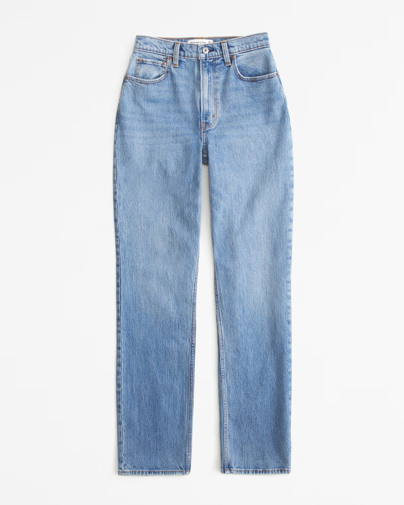 Women's Curve Love Ultra High Rise 90s Straight Jean | Women's New Arrivals | Abercrombie.com | Abercrombie & Fitch (US)
