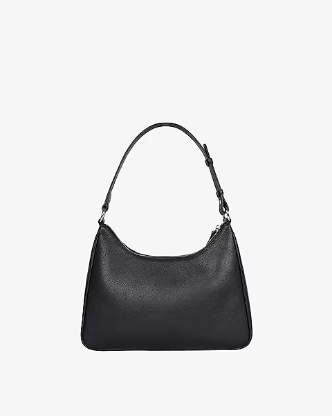 HYER GOODS Upcycled Genuine Leather Hobo Shoulder Bag | Express
