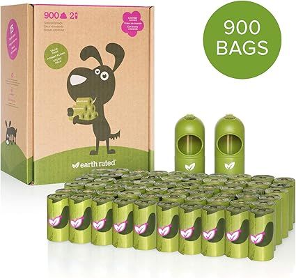 Earth Rated Dog Poop Bags, 900 Extra Thick and Strong Poop Bags for Dogs, Guaranteed Leak-proof, ... | Amazon (US)