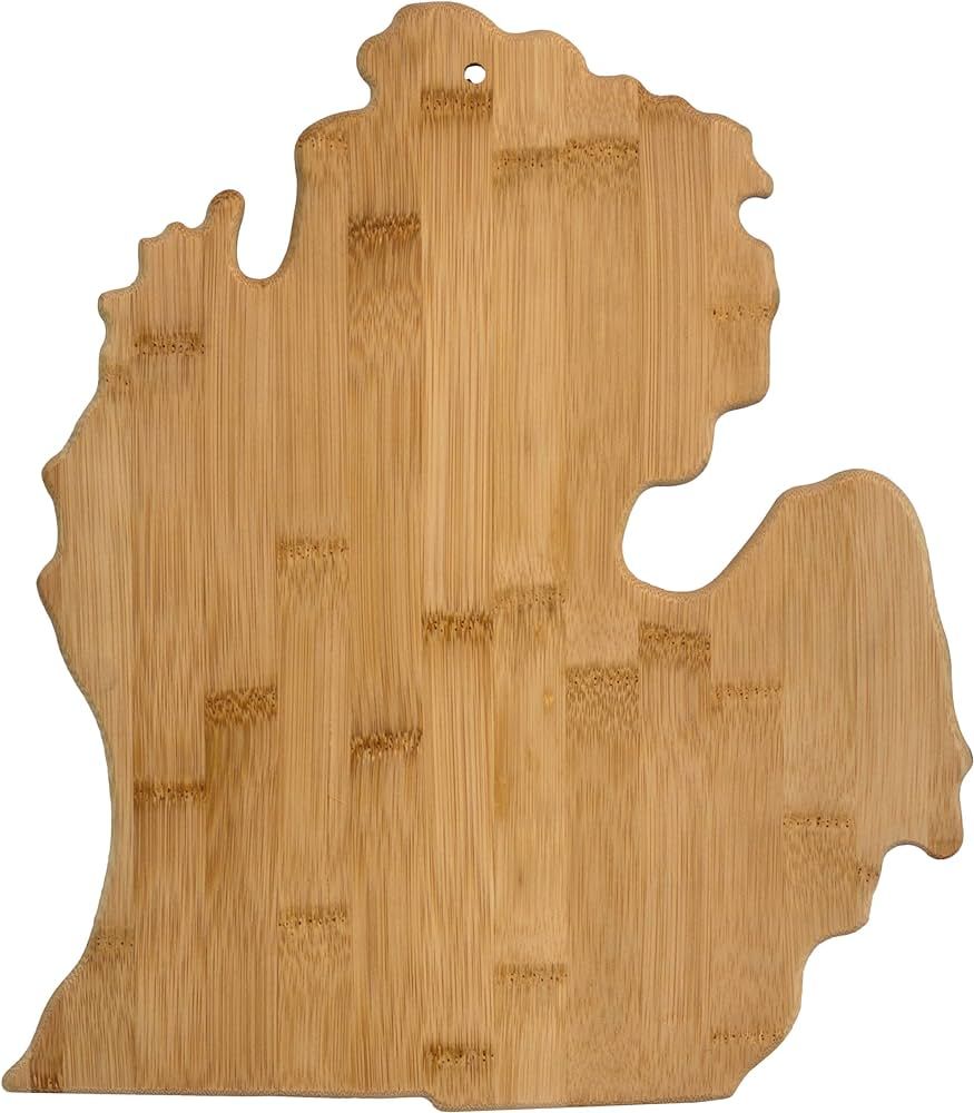 Totally Bamboo Michigan State Shaped Serving & Cutting Board, Large | Amazon (US)