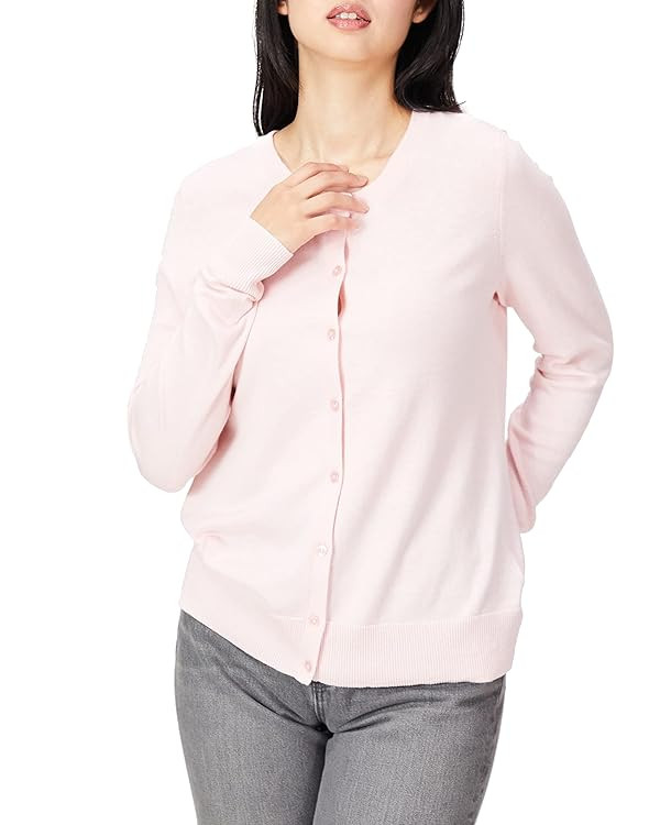 Amazon Essentials Women's Lightweight Crewneck Cardigan Sweater (Available in Plus Size) | Amazon (US)