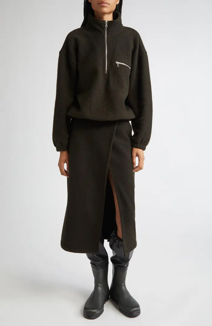 Wool Fleece Half Zip Sweatshirt | Nordstrom