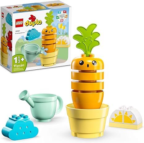 LEGO DUPLO My First Growing Carrot 10981, Stacking Toys for Babies 1.5+ Years Old with 4 Vegetabl... | Amazon (US)