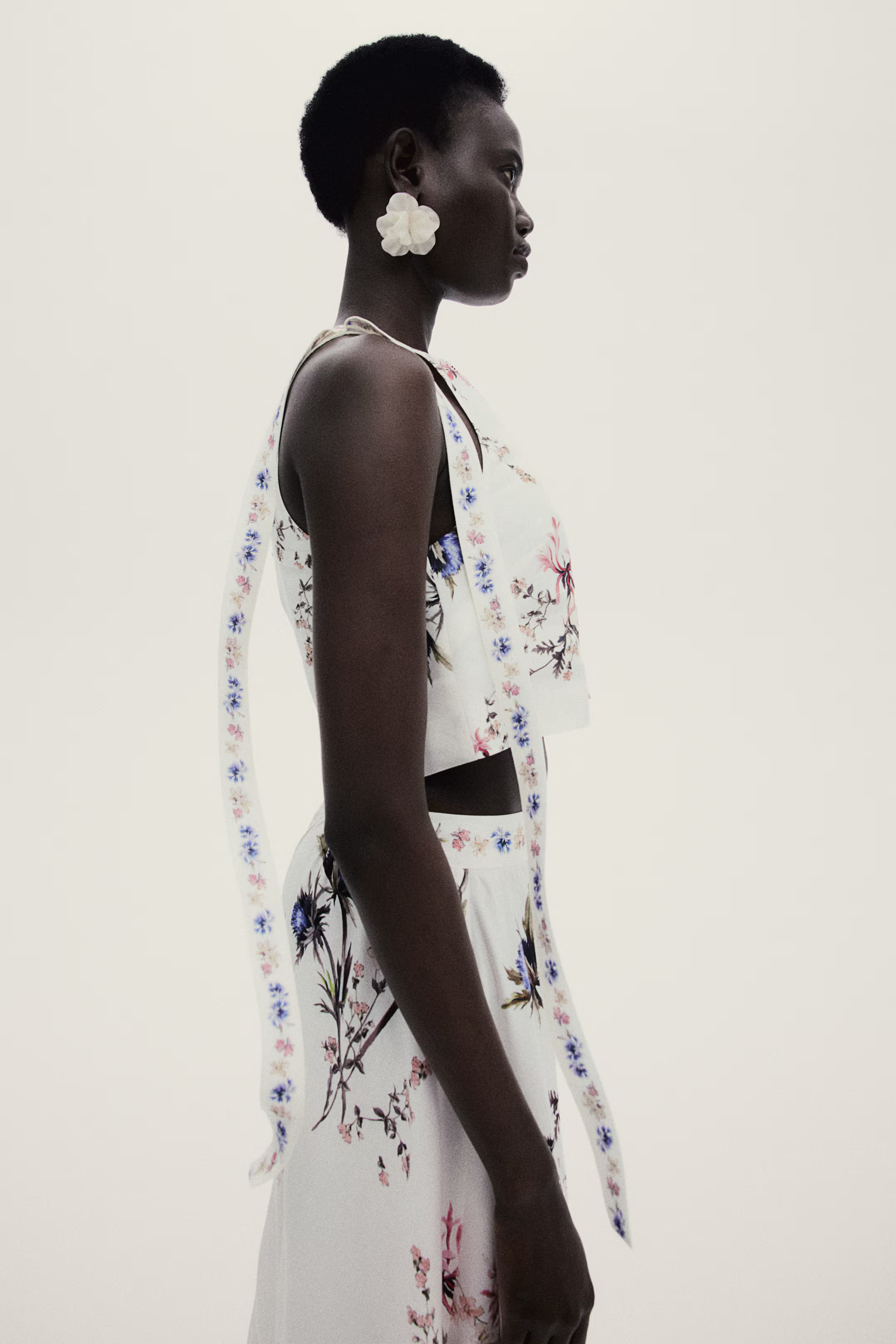 Tie-Strap Linen-Blend Top | H&M (US + CA)