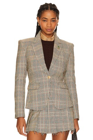 Beverly Hills x REVOLVE Beverly Hills Plaid Blazer in Scholarly Plaid from Revolve.com | Revolve Clothing (Global)