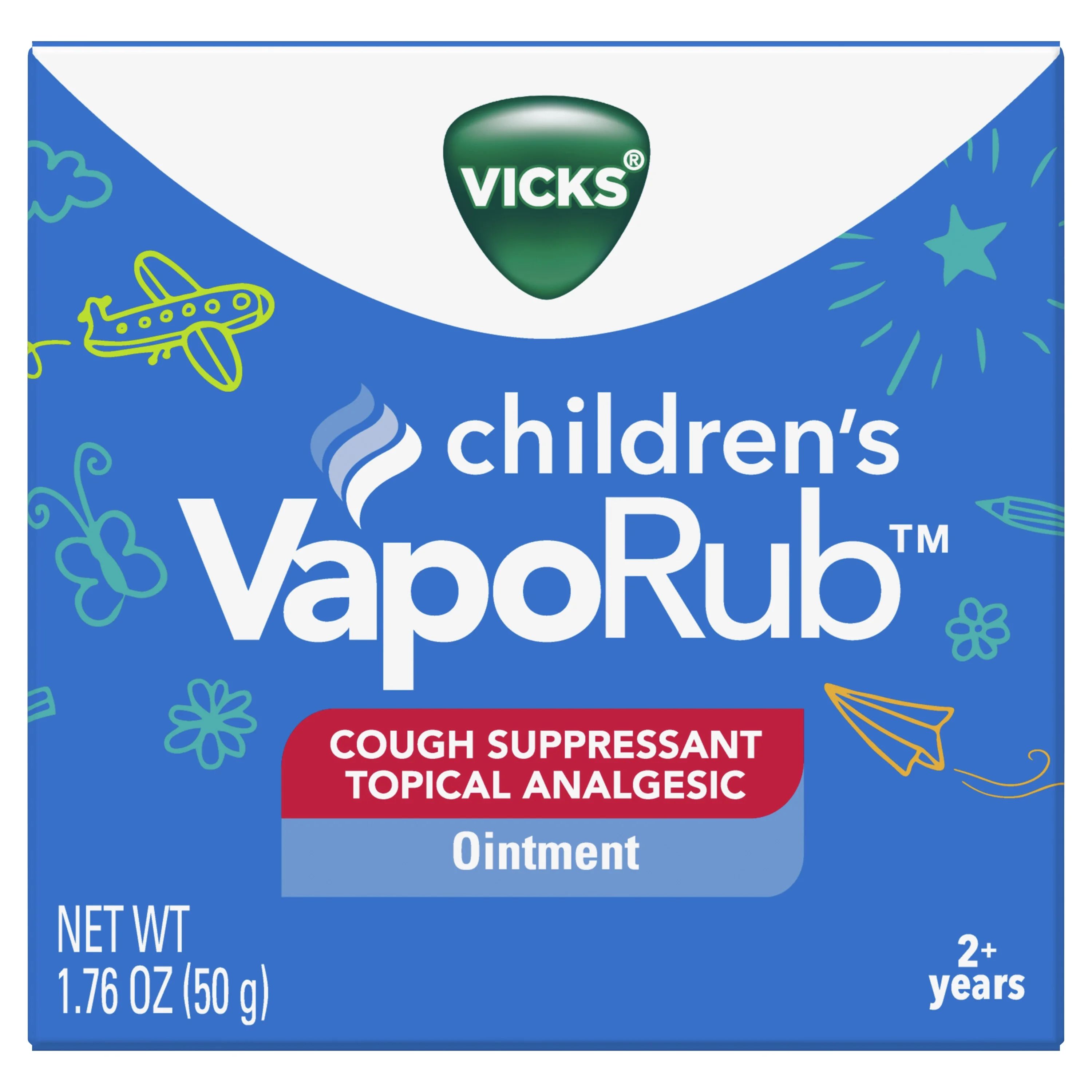 Vicks VapoRub Children's Cough Suppressant Chest Rub Ointment 1.76 Oz. | Walmart (US)