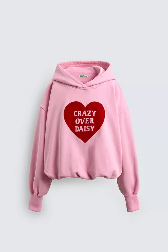 AGES 7-14/ HARRY LAMBERT FOR ZARA X DISNEY HOODIE WITH TEXT PRINT | Zara UK