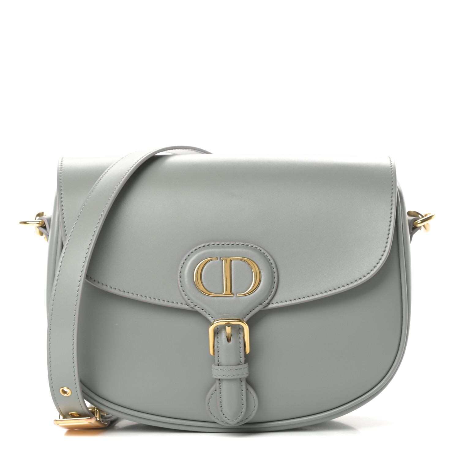 Box Calfskin Medium Bobby Flap Grey | Fashionphile