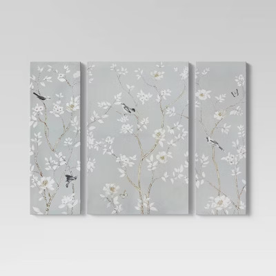 3pk Wall Branches Gray - Threshold™ | Target