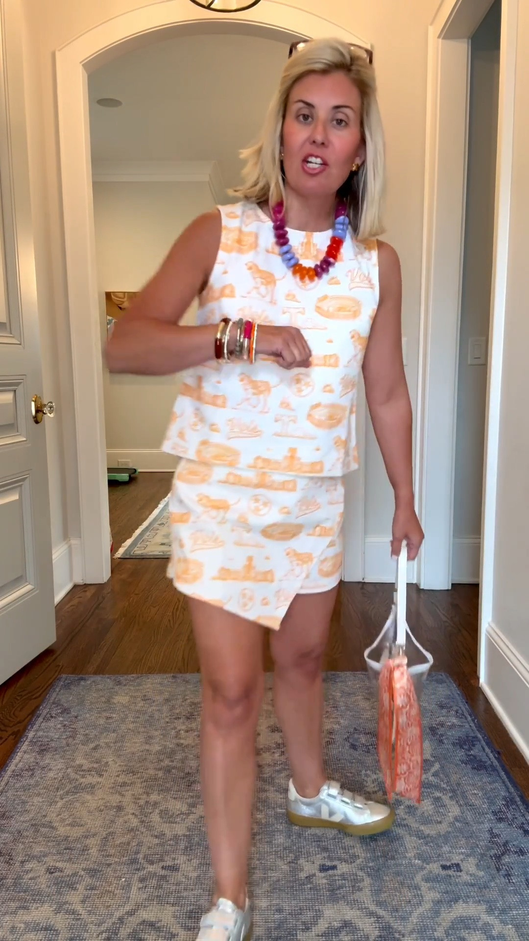 Oh my cuteness!! Stewart Simmons for the WIN!! Yall know I love my VOLS and I could not wait any longer to try this on. I’m wearing XS in top and skort. 

*Code - MIXMATCH15 at Stewart Simmons
*Code - Catherine20 at Allie + Bess

#LTKSeasonal #LTKOver40 #LTKdayinmylife