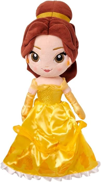 Disney Store Official Princess Plush Doll, Belle from Beauty and The Beast, Medium 14 Inches, Sof... | Amazon (US)