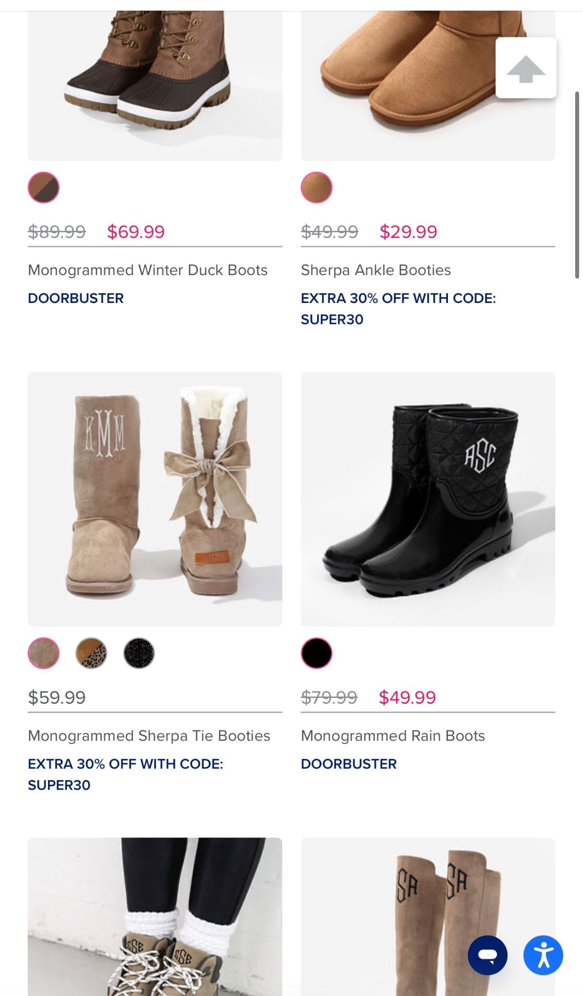 Monogrammed moment but make it sale season 🖤✨  

Found the CUTEST monogrammed boots on major sale and had to share — because luxe + personalized + discounted = instant yes.  

If you love cozy sherpa, classic rain boots, or winter duck boots with that custom touch… these are my current favorites.  

Linking my fav monogram finds here 👇

#LTKootd #LTKSaleAlert #LTKselfcare
