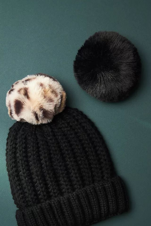 Pick-A-Pom Ribbed Beanie Base | Anthropologie (US)