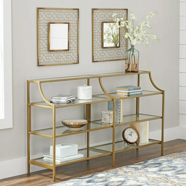 Better Homes and Gardens Nola Console Table, Gold Finish | Walmart (US)