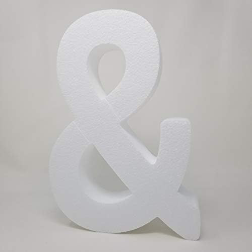 Free Standing - EPS Smooth Foam Symbols for Weddings, Cakes, Arts & Crafts - 24" High, Symbol & | Amazon (US)