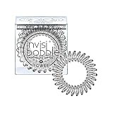 invisibobble Power Traceless Spiral Hair Ties - Pack of 3 Crystal Clear - Strong Elastic Grip Coil H | Amazon (US)