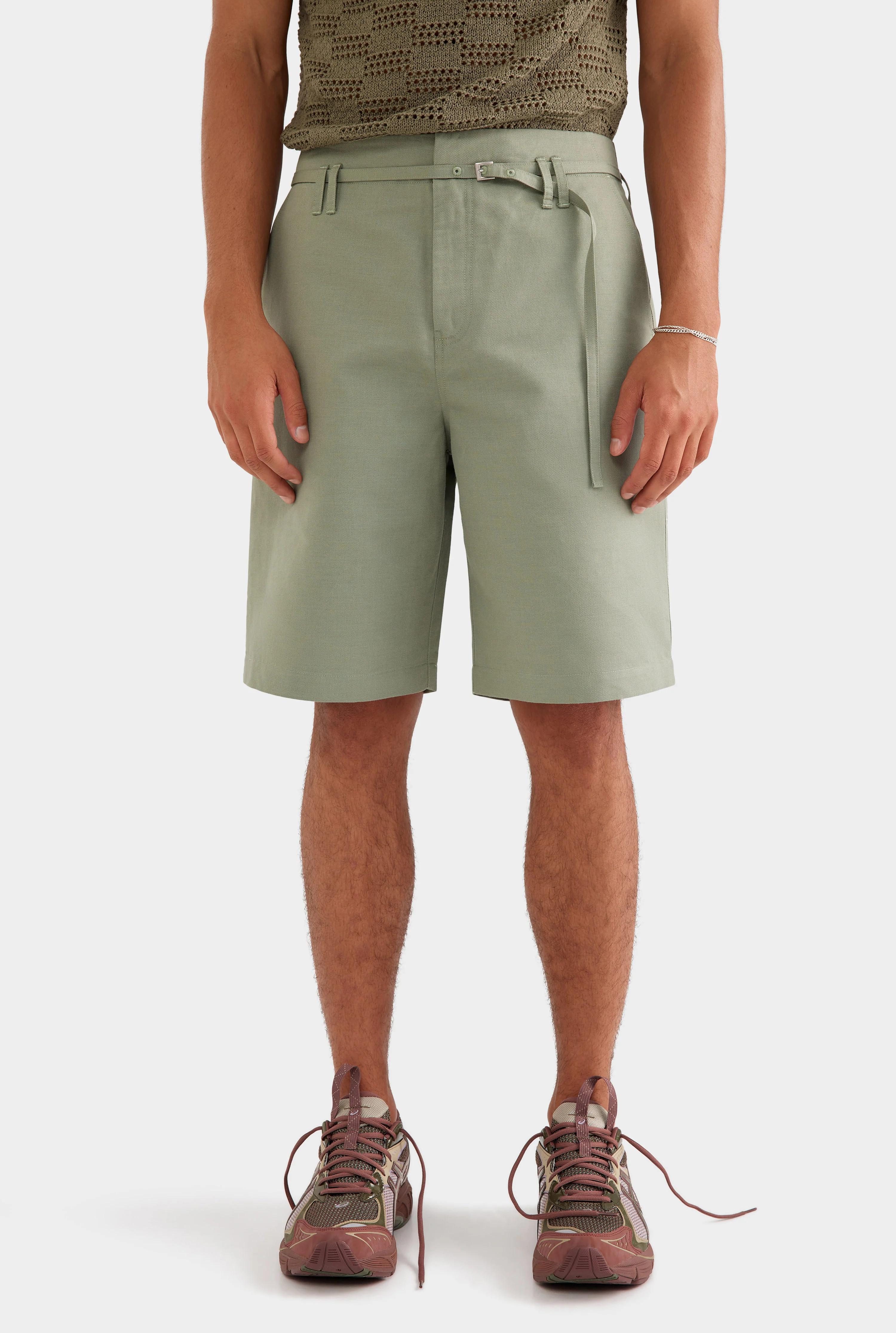 Venroy - Mens Cotton Twill Belt Detail Short | Venroy AU